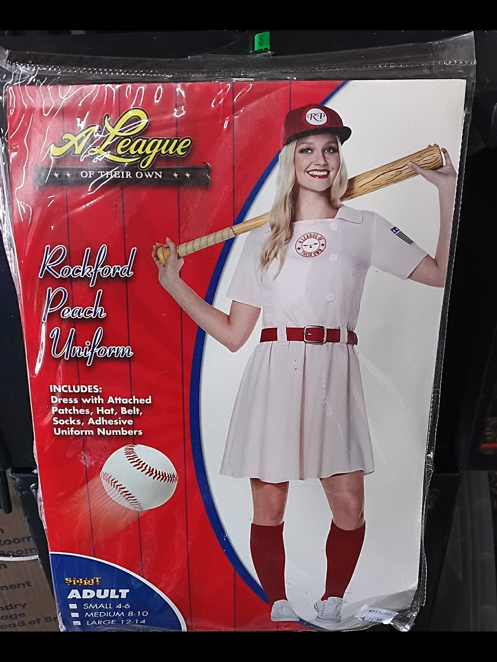 Spirit Rockford Peach Costume - White and Red